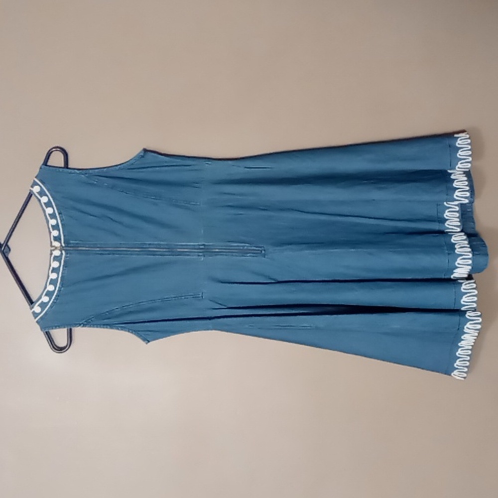 Adore S Jean Dress with White Embroidery - Picture 2 of 8